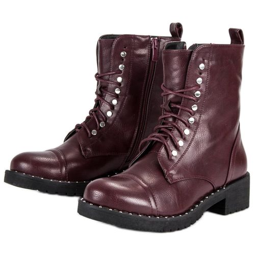 Bordowe botki workery r.37 na Arena.pl