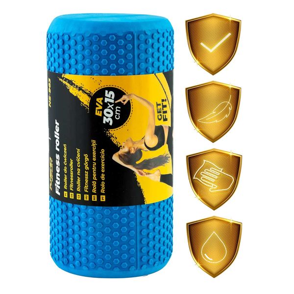 Roller wałek do ćwiczeń EVA NS-963 niebieski zdjęcie 8