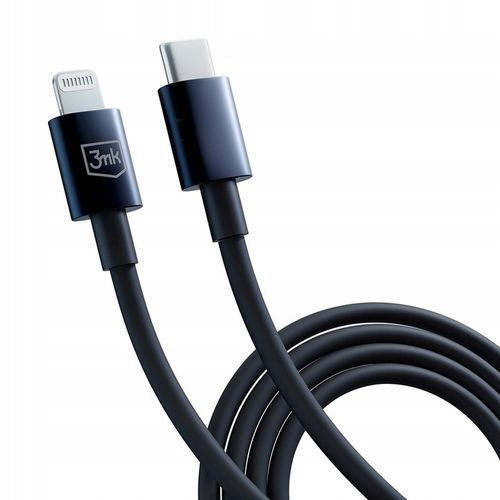 Czarny Kabel USB-C to Lightning 20W 5A 1.2m - 3mk Hyper Cable Black na Arena.pl