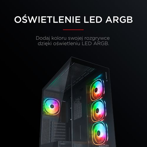 Obudowa Rampage Hydra V1 ARGB Black na Arena.pl
