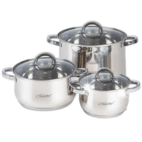 MR-2120-6L Zestaw garnkow 6 elementow ( 1,5l, 3,0l, 5,0l )