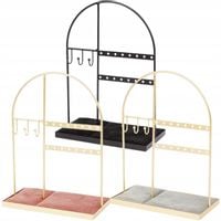 STOJAK NA BIŻUTERIĘ ORGANIZER EKSPOZYTOR AKSAMIT