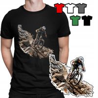 KOSZULKA T-SHIRT MĘSKI WZORY WYBÓR - CYCLOCROSS ROWERY MOTORY ŻUŻEL - M