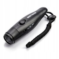 GWIZDEK ELEKTRONICZNY METEOR duża głośność 125dB ze sznurkiem czarny