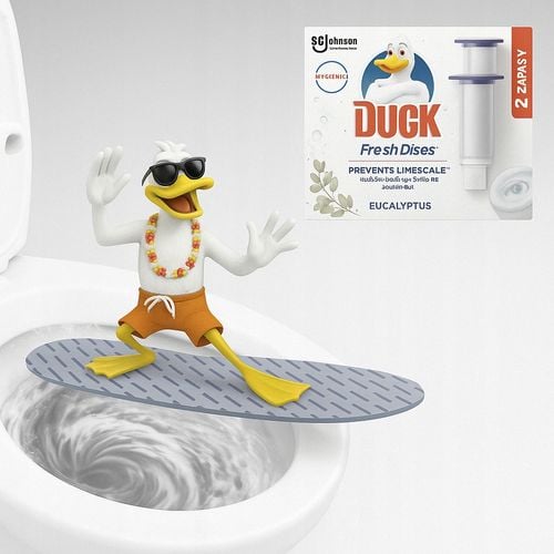 duck fresh discs eucaliptus - żelowy krążek do toalety 72ml (2 x 36ml) na Arena.pl