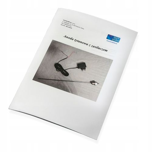 Anoda tytanowa 220mm anoda 1/2 do zbiornika bojler zasobnik CWU 100mA na Arena.pl