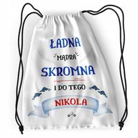Plecak Dla Nikoli Sportowy Szkolny Worek Torba Z Nadrukiem Ze Zdjęciem