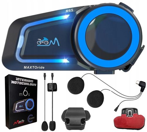 INTERKOM MOTOCYKLOWY MaxTo M6S MESH SYSTEM DO 8 MOTOCYKLISTÓW PO POLSKU na Arena.pl