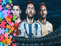 Puzzle tradycyjne - Ronaldo Messi Neymar