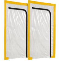 2X DRZWI REMONTOWE BUDOWLANE KURTYNA PRZECIWPYŁOWA Z ZAMKIEM FOLIA REMONT