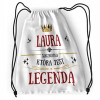 Plecak Dla Laury Sportowy Szkolny Worek Torba Z Nadrukiem Ze Zdjęciem