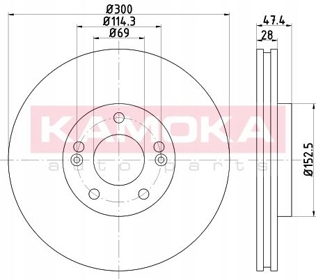 TARCZA HAM PRZOD 300X28 V na Arena.pl