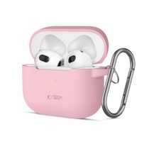 Etui Tech-Protect Silicone Hook do AirPods 3 Silikonowe Różowe