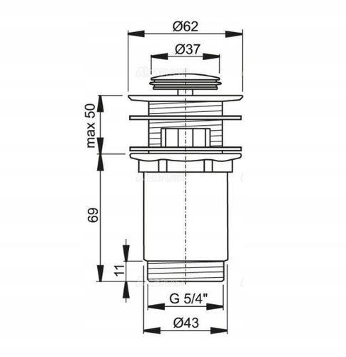 Korek Umywalkowy KLIK-KLAK Chrom na Arena.pl