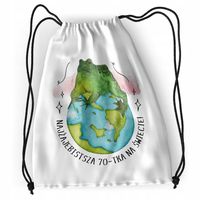 Plecak Urodziny 70 70Te Sportowy Szkolny Worek Z Nadrukiem Ze Zdjęciem