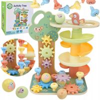 KULODROM DRZEWKO AKTYWNOŚCI MONTESSORI UKŁADANKA NAWLEKANKA WOOPIE GREEN