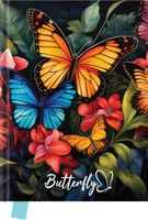 PAMIĘTNIK BUTTERFLY 14X18CM 80 KARTEK MG
