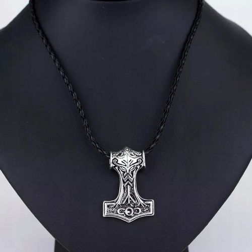 Naszyjnik Totem Amulet Mjolnir Thor Odyn Runy Młot na Arena.pl