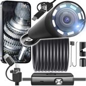 KAMERA INSPEKCYJNA 5M ENDOSKOP 3w1 PC TELEFON ANDROID Full HD sztywny