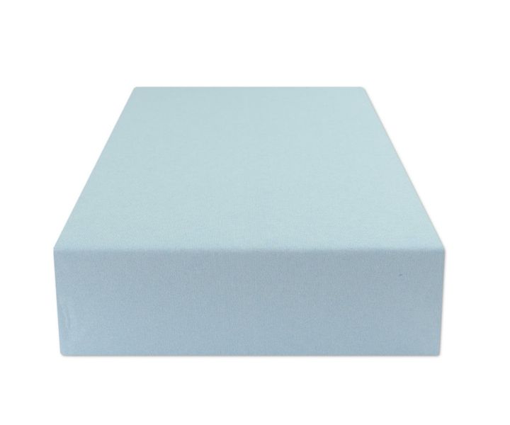 Prześcieradło Z Gumką 120X200 Jersey Jasny Niebieski zdjęcie 2