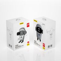 uchwyt samochodowy z ładowarką bezprzewodową qi 15w szary