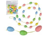 Girlanda wielkanocna z jajek kolorowe styropianowe 3cm 120cm wielkanoc