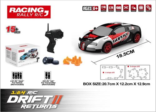 Samochód zdalnie sterowany do DRIFTu auto RC na pilota LED pachołki na Arena.pl