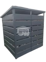 Wiata śmietnikowa spad tył 1,5x1m antracyt  Schowek ogrodowy GP227