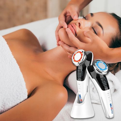 MEZOTERAPIA BEZIGŁOWA MASAŻER EMS TWARZY LIFTING 5w1 URZĄDZENIE DO MASAŻU na Arena.pl