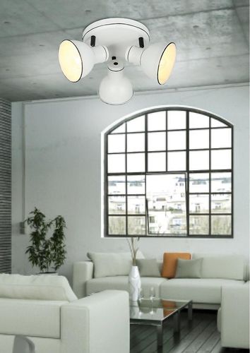 Zumba plafon 3x40W E14 biały+czarny na Arena.pl