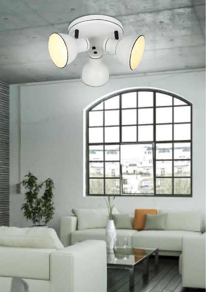 Zumba plafon 3x40W E14 biały+czarny zdjęcie 5