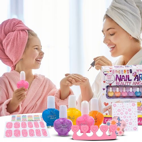 ZESTAW DO PIELĘGNACJI STUDIO SALON PAZNOKCI LAKIER DLA DZIECI DZIEWCZYNKI na Arena.pl
