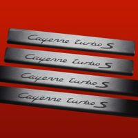 Listwa progowa PORSCHE CAYENNE 955 TURBO S Stal nierdzewna 304 mat 4szt