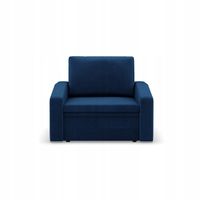 SOFA KANAPA FOTEL ORBIT 80 NIEBIESKI Rozkładany Funkcja Spania KRONOS