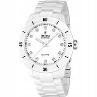Zegarek Damski Festina F20720-2 CYRKONIE biały