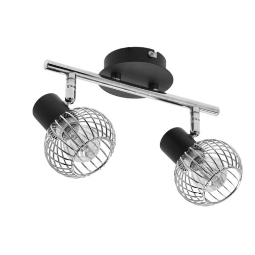 Oslo listwa 2x40W E14 czarny/chrom na Arena.pl