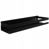 Półka Łazienkowa 50cm Wisząca Czarna pod Lustro XL
