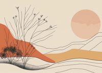 Plakat 35x25cm Pustynna Wydma