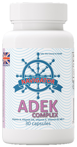 NAVIGATOR ADEK witamina A D3 E K2 MK-7 30 kaps. +GRATIS na Arena.pl