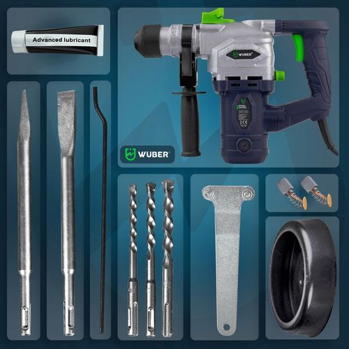 WIERTARKA MŁOTOWIERTARKA MŁOT UDAROWY MOCNA SDS+ WIERTŁA SZPICAK PRZECINAK na Arena.pl