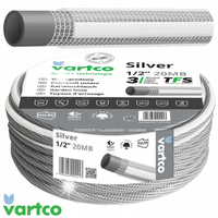 Wąż ogrodowy NIESKRĘCAJĄCY SILVER TFS 3/4" 20m VARTCO PRODUKT POLSKI