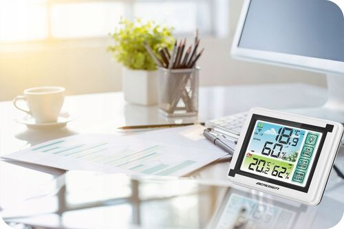 BEZPRZEWODOWA STACJA POGODOWA POGODY HIGROMETR + CZUJNIK na Arena.pl