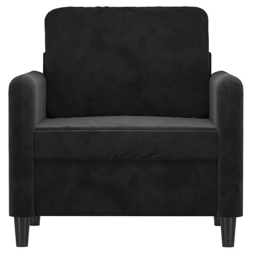 Fotel, czarny, 60 cm, obity aksamitem na Arena.pl