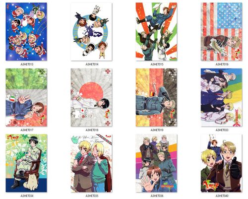 Pocztówka Axis Powers Hetalia DO WYBORU na Arena.pl