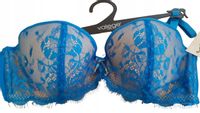 Biustonosz usztywniany VALEGE LINGERIE niebieski w rozmiarze 75D