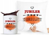 Zestaw Poduszka + Kubek Dla Jubilera Prezent Z Nadrukiem Ze Zdjęciem