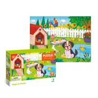 Puzzle Dodo ”Pies I Kurczaki” 300681