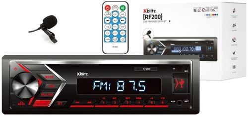 Radio samochodowe XBlitz RF200 1DIN Bluetooth SD MP3 USB AUX mikrofon pilot na Arena.pl
