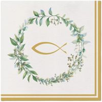 serwetki premium airlaid, chrzest/komunia, 1/4, 40 x 40 cm 50 szt.