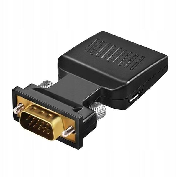Przejściówka Adapter Konwerter VGA do HDMI + Audio zdjęcie 3